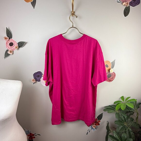 Nike Oversized Hot Pink Logo Tee - Size - XL - Picture 4 of 6